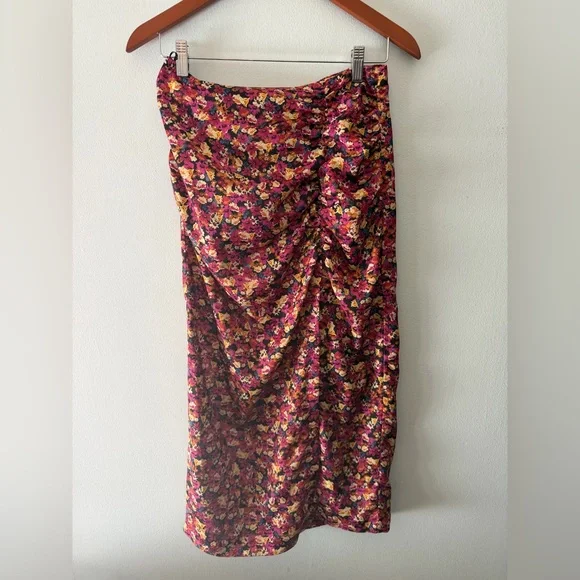 Zara Multicolor Floral Skirt medium - Picture 1 of 6